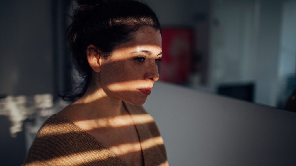 femme déprimée