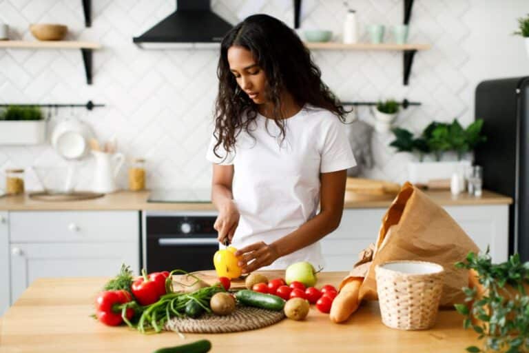 Woman cooking
