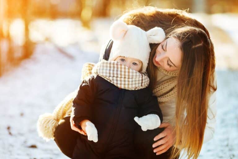Enfant en hiver