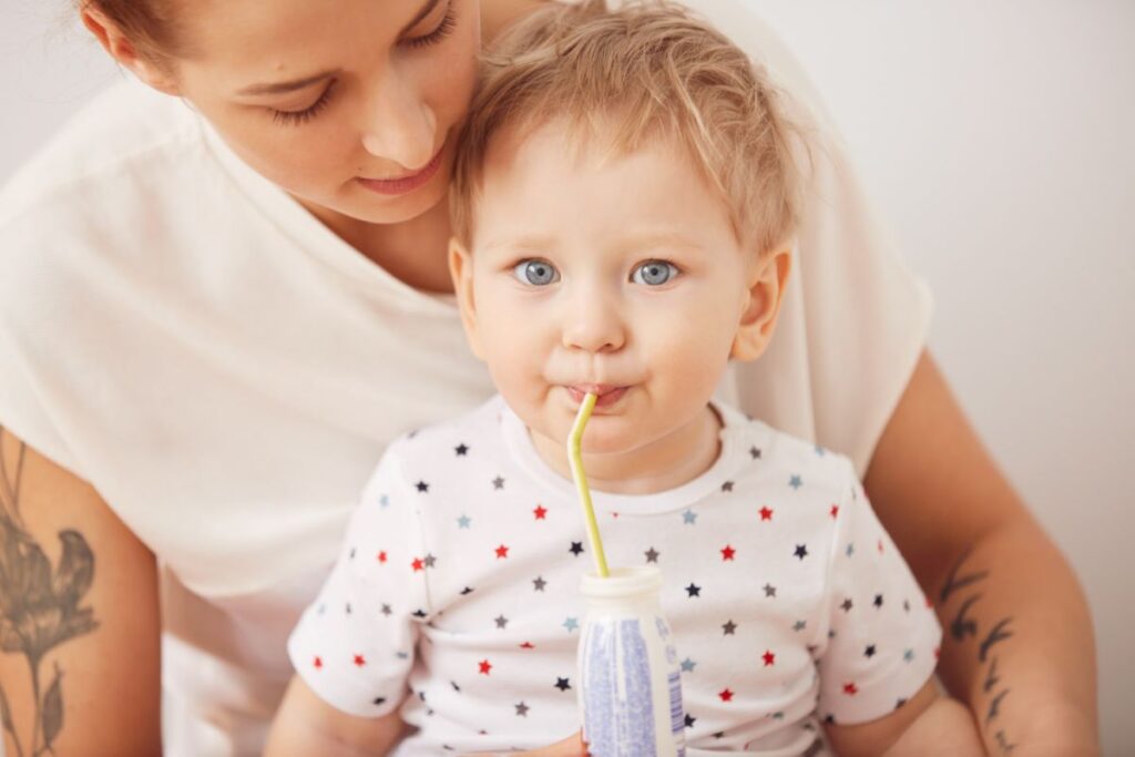 Baby drink milk