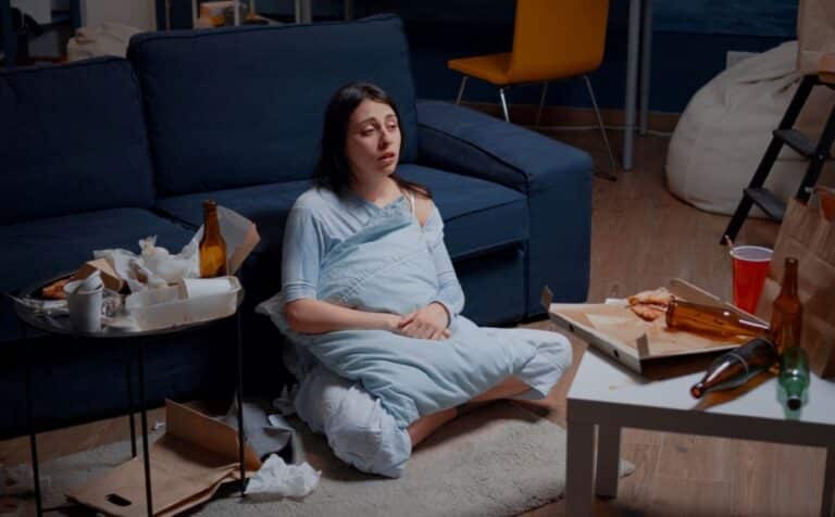Stressed woman