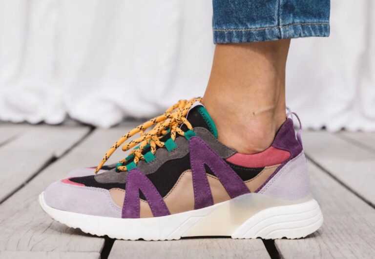 Baskets femmes colorées