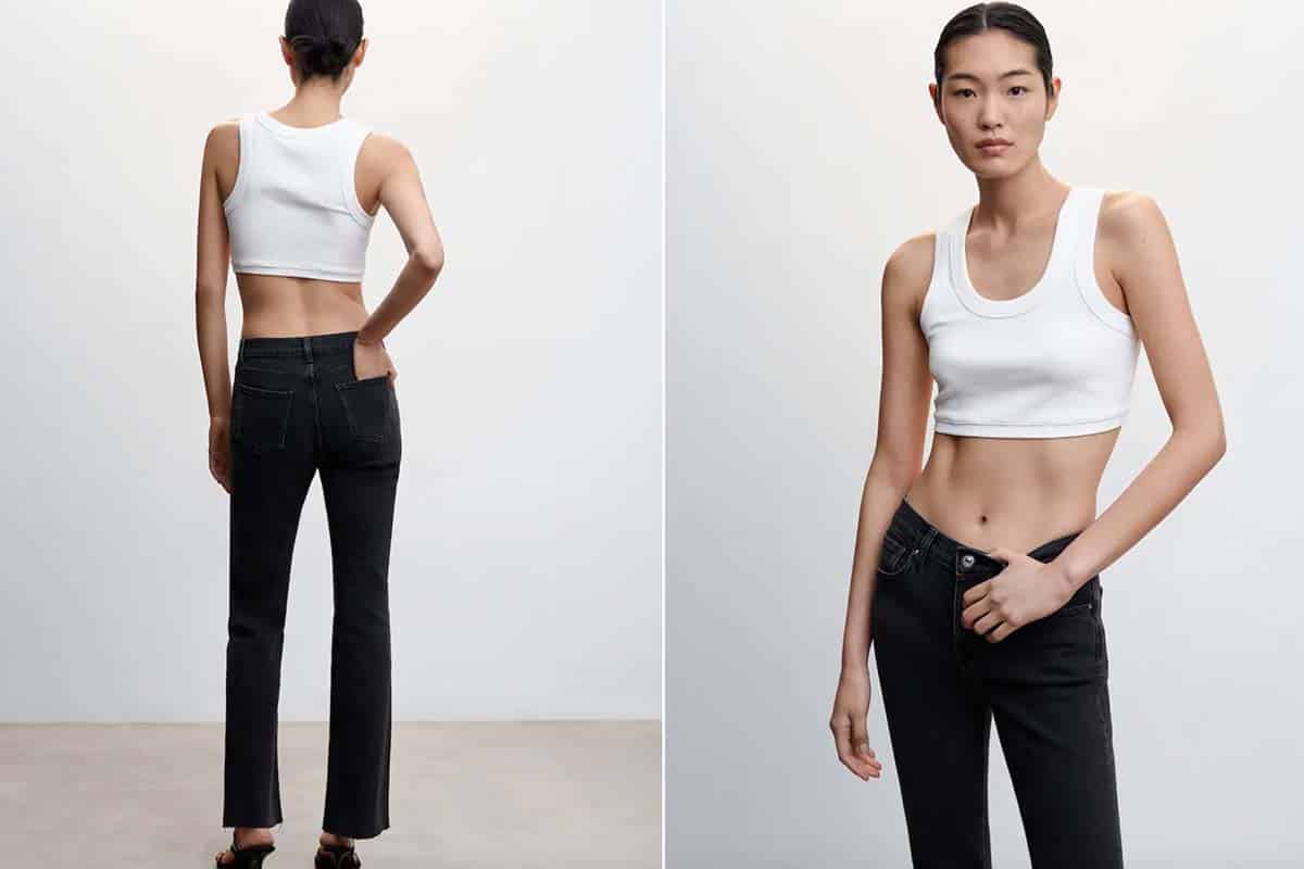 Mango : ce nouveau jean amincit la silhouette et allonge les jambes, un modèle en promo à moins de 15 euros