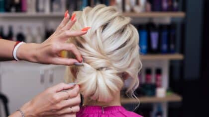 chignon romantique